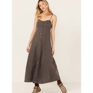 NWT Small - Free People Women's Just Jill Maxi Dress (Black Pearl)